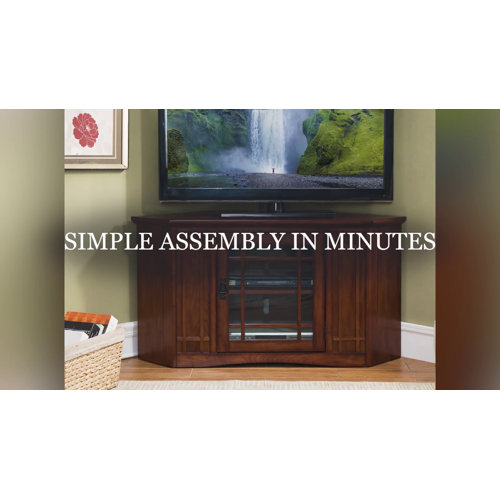 Charlton Home® Tucci Corner TV Stand for TVs up to 50" & Reviews Wayfair